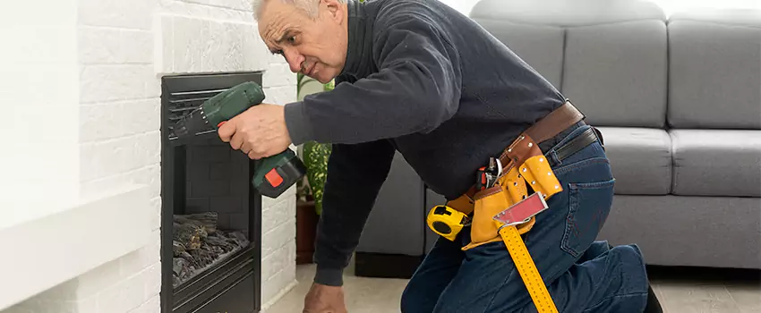 New Indoor Fireplace Installation in Smithtown, New York