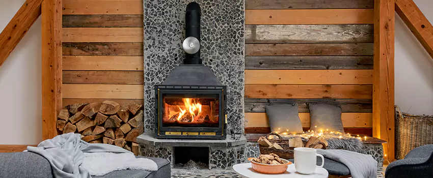 Thelin Hearth Products Direct Vent Gas Stove Fireplace Inspection in Smithtown, New York